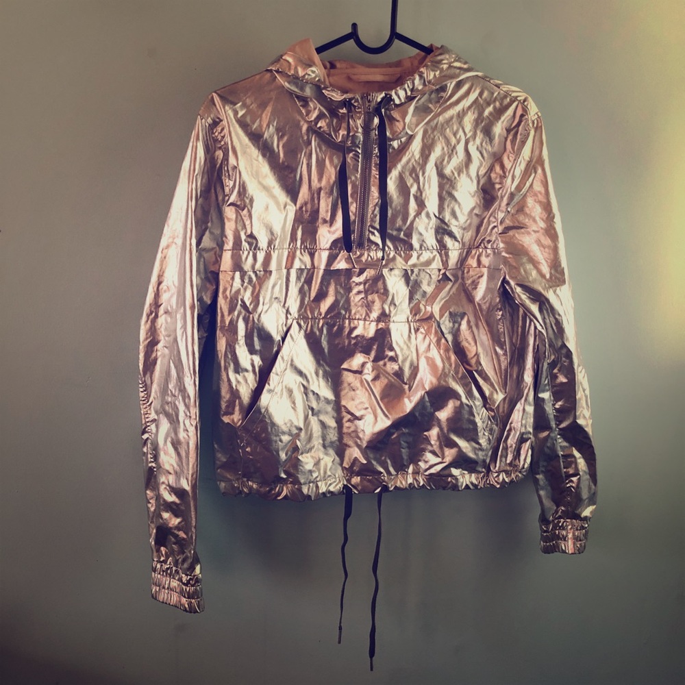 Silver windbreaker